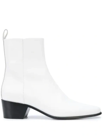 Pierre Hardy Reno Ankle Boots White