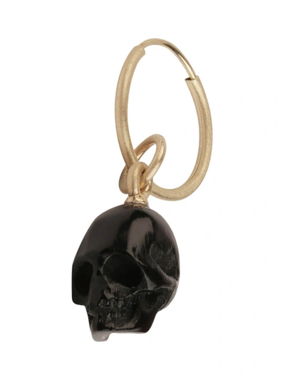M Cohen Black Skull Single Earring