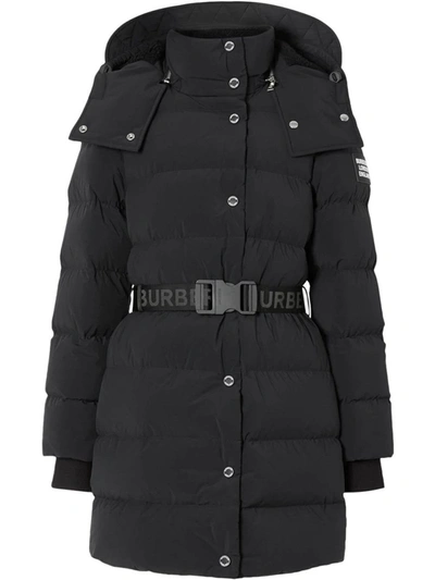 Burberry Black Belted Puffer Jacket