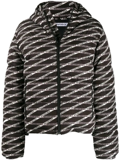 Balenciaga Monogram Puffer Jacket | Beige | FR36 | The Webster
