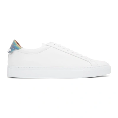 Givenchy Men's Urban Street Leather Low-top Sneakers In 100 White