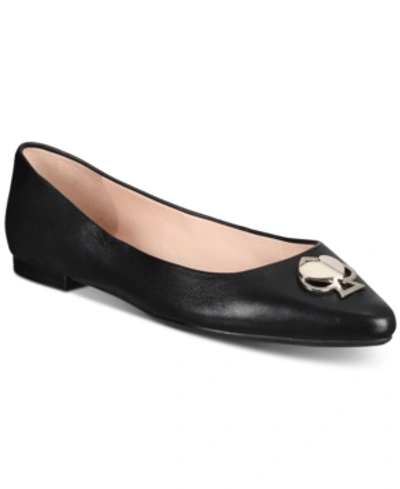 Kate Spade Noah Flats In Black