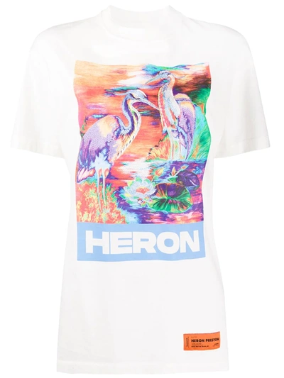 Heron Preston Times Short-sleeve T-shirt In White
