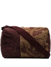 By Walid Tapestry Shoulder Bag In Brown
