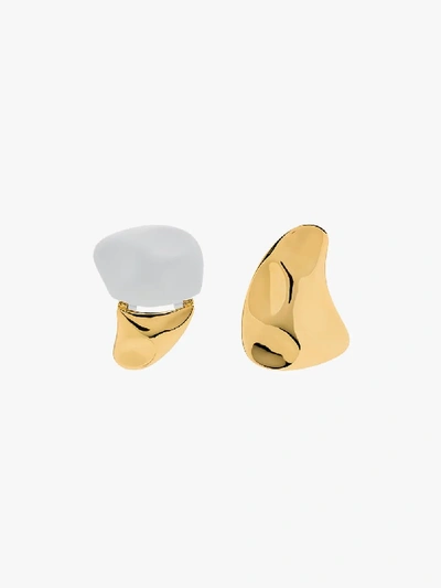 Nausheen Shah X Monica Sordo 24kt Gold-plated Earrings In White