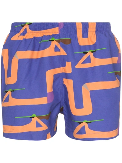 Timo Trunks Miami Edition Swimming Trunks In Purple