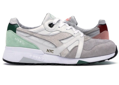 Pre-owned Diadora Afew X  N.9000 Highly Addictive Nyc In Grey/white/green