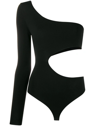 Tom Ford One Shoulder Bodysuit In Black