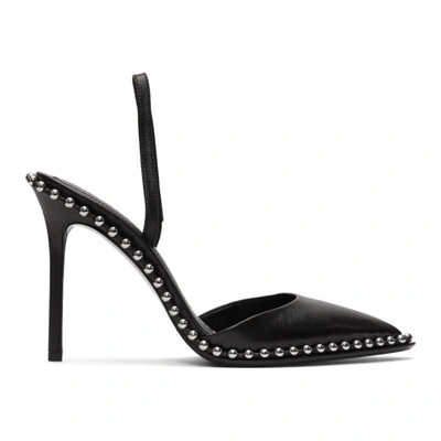 Alexander Wang Women's Rina Studded Leather Slingback Pumps In Black