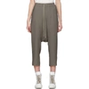 Rick Owens Cropped-hose Mit Kordelzug In 34 Dust