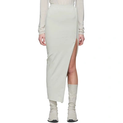 Rick Owens Off-white Stem Skirt In 61 Oyster