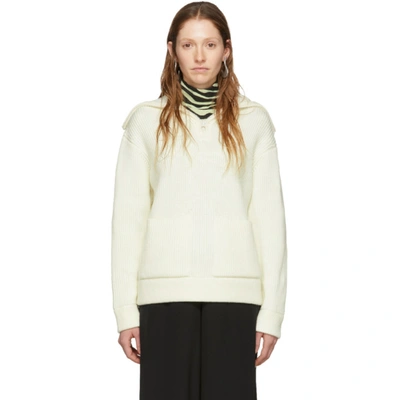 Proenza Schouler Off-white  White Label Chunky Rib Sweater In 00101 Offwh