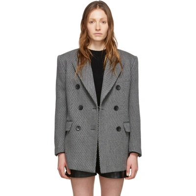 Isabel Marant Grey Wool Hermina Coat In 02gy Grey