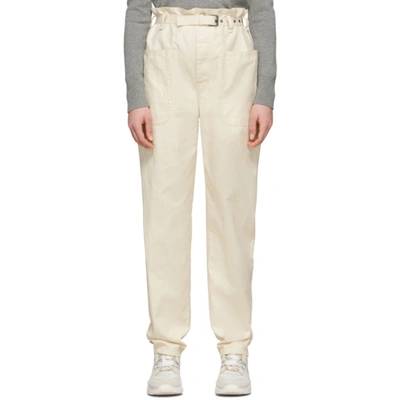 Isabel Marant Étoile Off-white Linen Rinny Trousers In Ecru