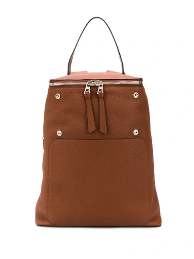 Loewe Goya Full-grain Leather Backpack In Brown