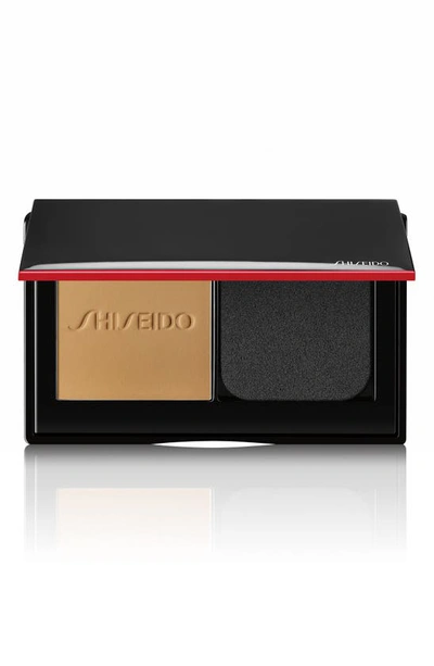 Shiseido Synchro Skin Self-refreshing Custom Finish Powder Foundation 340 Oak 0.31 oz/ 9 G In # 340 Oak