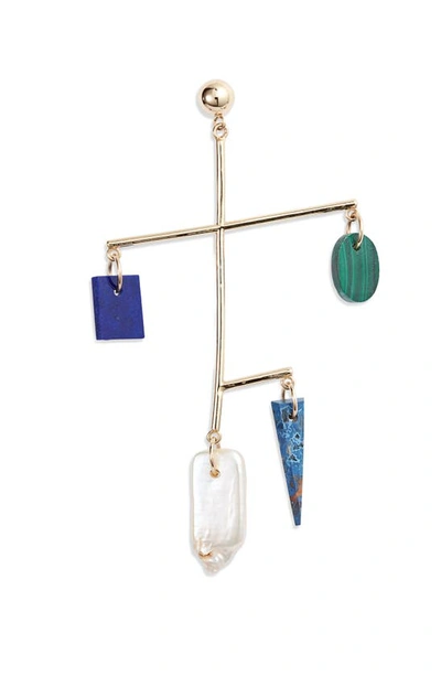 Loren Stewart Moderna Single Mobile Earring In Yellow Gold