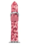 Kate Spade Apple Watch Strap, 38mm In Pink/ Animal Print