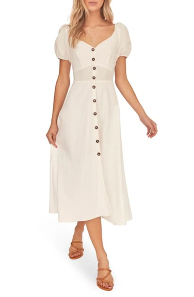 Astr Pippa Midi Dress In White