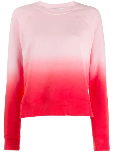 Proenza Schouler Tie-dye Gradient Sweatshirt In Pink Ombre Tie Dye