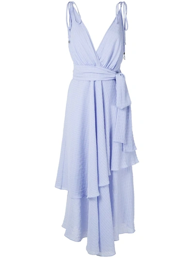 Olympiah Begonia Maxi Dress In Blue