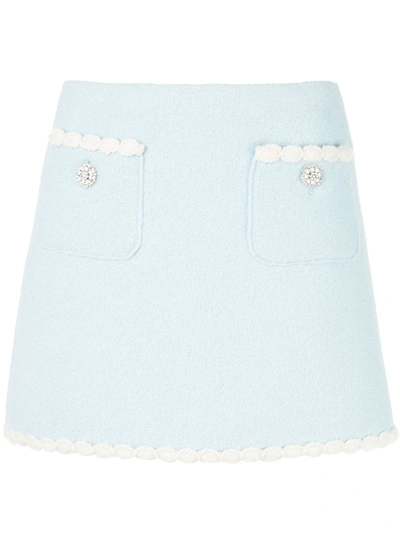 Marc Jacobs Tweed Skirt In Blue