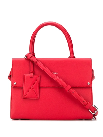 Karl Lagerfeld K/ikon Small Tote In Red