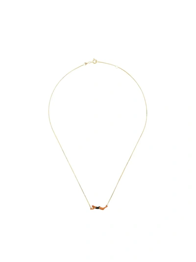 Aliita 9kt Yellow Gold Swimmer Necklace