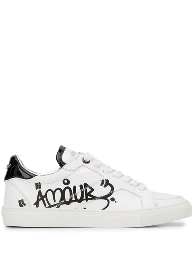 Zadig & Voltaire Zv1747 Amour Low-top Trainers In White