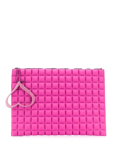 No Ka'oi Large Space Pouch Clutch Bag In Pink