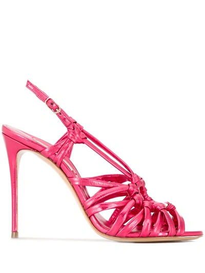 Casadei Strappy High Heel Sandals In Pink