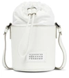 Maison Margiela Number Logo Patch Bucket Bag In White