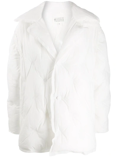 Maison Margiela Glam Slam Padded Coat In White