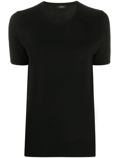 Joseph Knitted T-shirt In Black