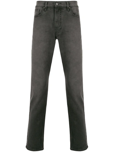 Michael Kors Slim-fit Stonewashed-effect Jeans In Black