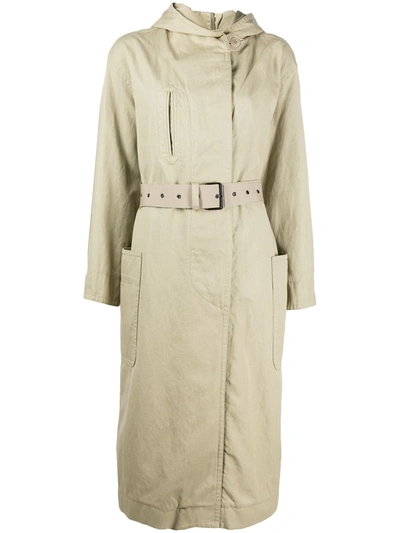 Isabel Marant Étoile Rafael Oversized Trench Coat In Green