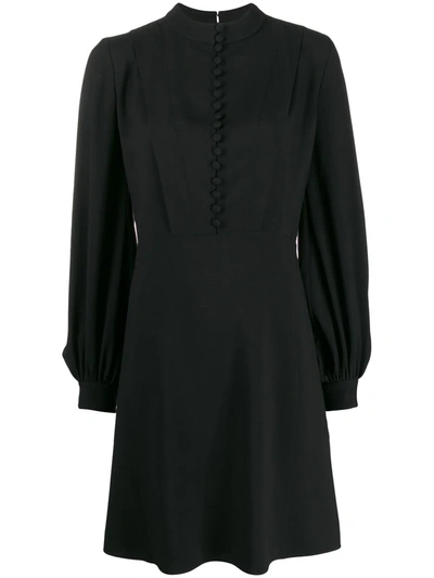 Chloé Button Front Dress In Black