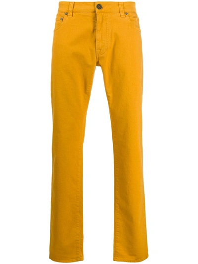 Etro Straight-leg Denim Jeans In Yellow