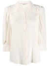 Stella Mccartney Pointed Collar Buttoned Blouse In Neutrals
