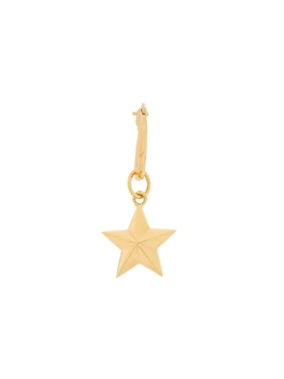 True Rocks Mini Star Hoop Single Earring In Gold
