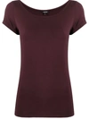 Aspesi Scoop-neck T-shirt In Red