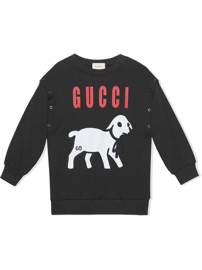 Gucci Kids' Lamb Sweatshirt In Grey