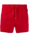 Dsquared2 Logo Print Swim Shorts In Red