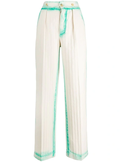 Lanvin Bleached Loose Trousers In Ivory