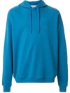 Moschino Double Question Mark Logo Hoodie In Blue