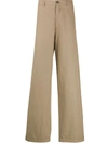 Société Anonyme Flared Chino Trousers In Neutrals