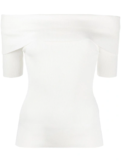 P.a.r.o.s.h Off The Shoulder Jumper In White