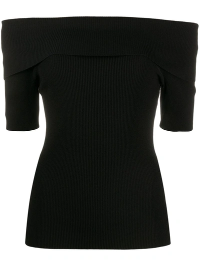 P.a.r.o.s.h. Off The Shoulder Jumper In Black