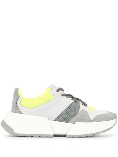 Mm6 Maison Margiela Low-top Lace-up Trainers In Grey