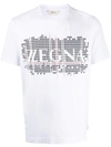 Z Zegna Logo Stamp T-shirt In White